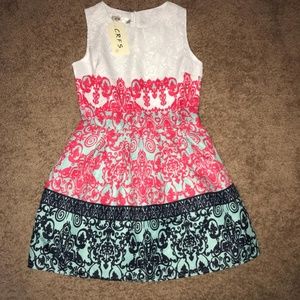 Beautifully patterned mini flair dress